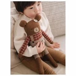 Main Sauvage Grand doudou Ourson salopette || Doudous, Peluches|Doudous Et Peluches