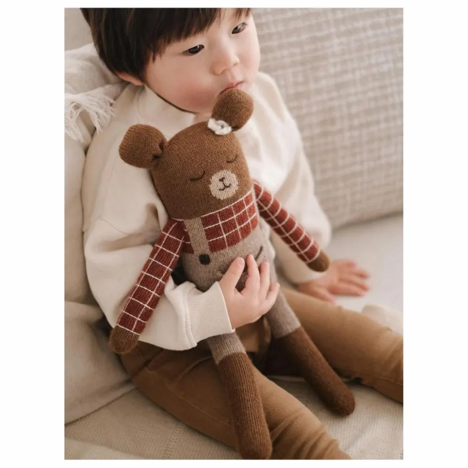 Main Sauvage Grand doudou Ourson salopette || Doudous, Peluches|Doudous Et Peluches