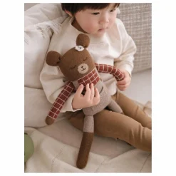 Main Sauvage Grand doudou Ourson salopette || Doudous, Peluches|Doudous Et Peluches