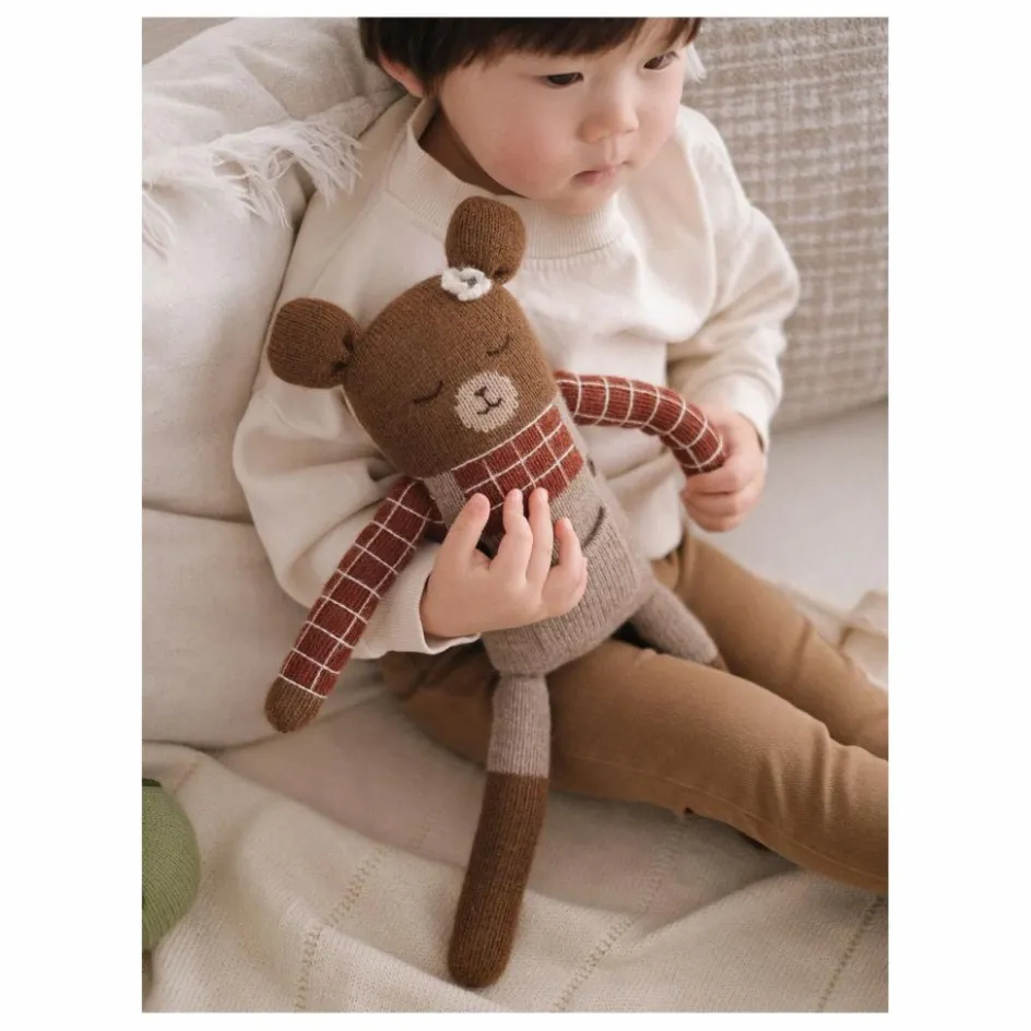 Main Sauvage Grand doudou Ourson salopette || Doudous, Peluches|Doudous Et Peluches
