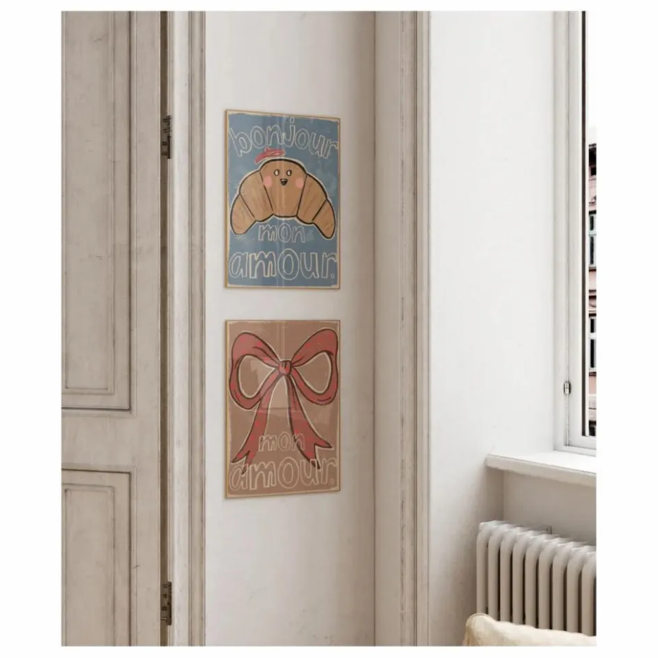 Best Studio Loco Grande affiche Bow | Ocre