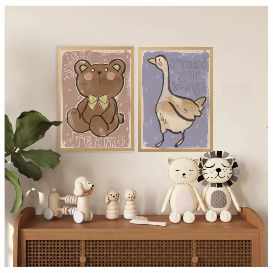New Studio Loco Grande affiche Duck Multicolore