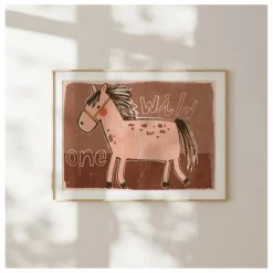 Best Studio Loco Grande affiche Horse | Vieux Rose