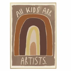 New Studio Loco Grande affiche Kids are Artists Multicolore