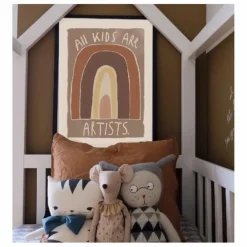 New Studio Loco Grande affiche Kids are Artists Multicolore