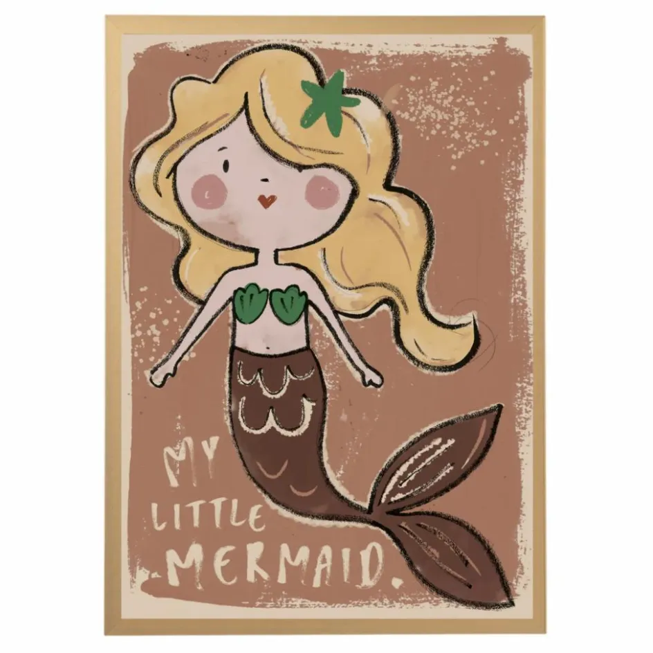 Studio Loco Grande affiche sirène x Smallable|Enfant Décoration Murale|Déco Murale Enfant