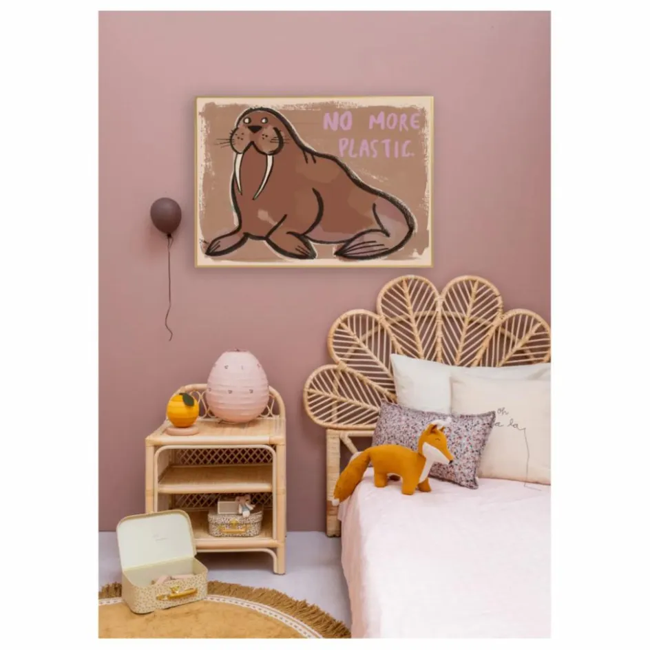 Studio Loco Grande affiche Walrus|Enfant Décoration Murale|Déco Murale Enfant