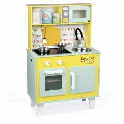 Online Janod Grande cuisine équipée en bois Happy day | Jaune