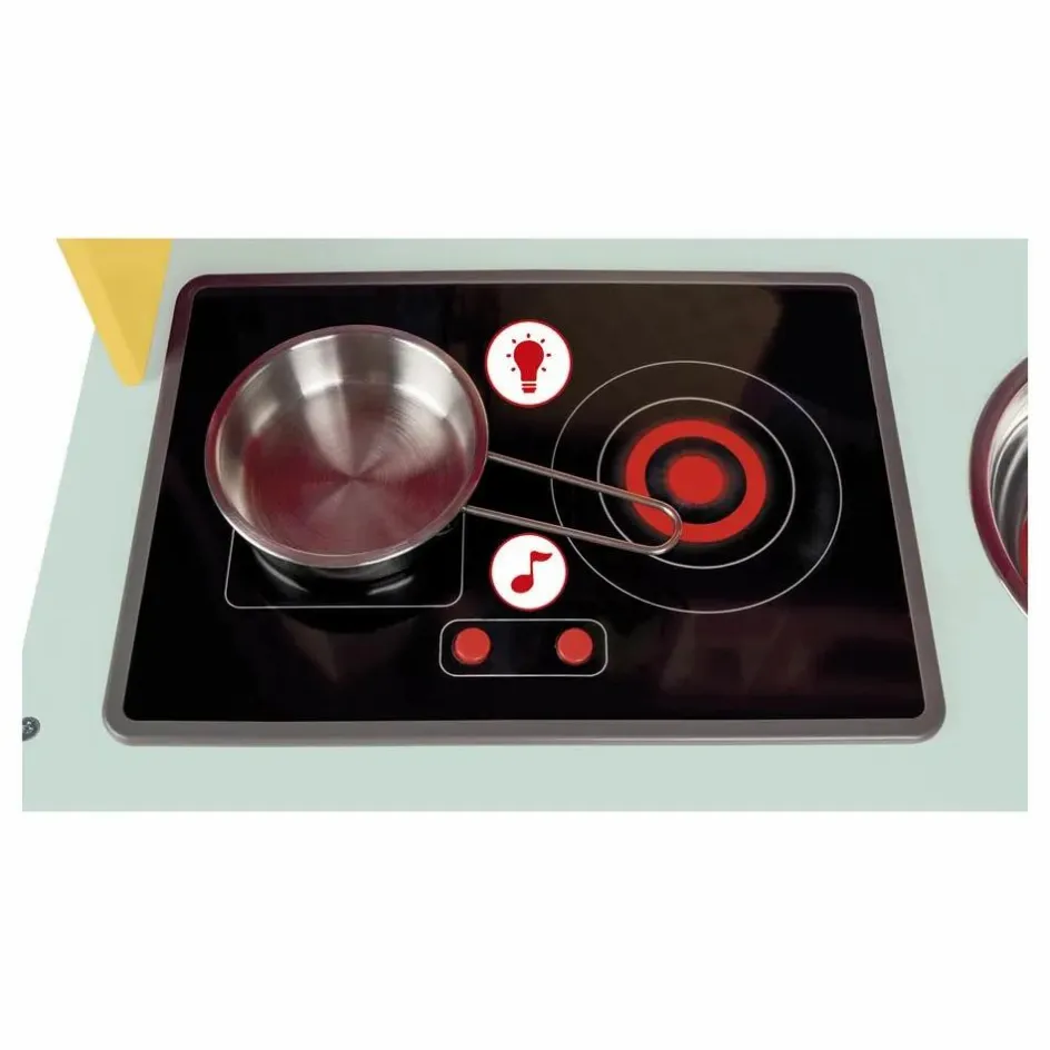 Online Janod Grande cuisine équipée en bois Happy day | Jaune