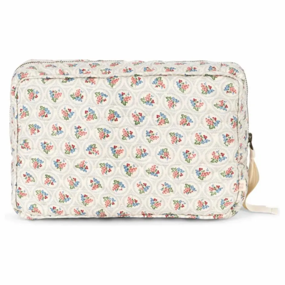Sale Grande trousse de toilette en coton bio Verone Blues | Enfant/Femme Trousses De Toilette|Soins Bébé Et La Beauté