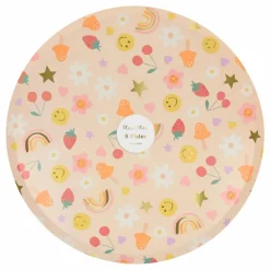 Meri Meri Grandes assiettes Happy Icons - set de 8|Enfant Décoration De Fête