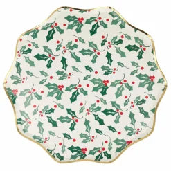 Outlet Meri Meri Grandes assiettes Houx - set de 8 Multicolore