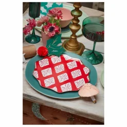 Discount Meri Meri Grandes assiettes Noël motifs Block Print - set de 8 Multicolore
