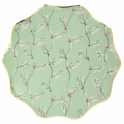 Discount Meri Meri Grandes assiettes Noël motifs Block Print - set de 8 Multicolore