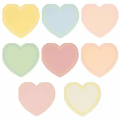 Clearance Meri Meri Grandes serviettes coeur - Set de 16 | Pastel