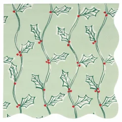 Enfant Meri Meri Décoration De Fête*Grandes serviettes Noël motifs Block Print - set de 16