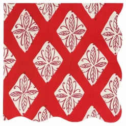 Enfant Meri Meri Décoration De Fête*Grandes serviettes Noël motifs Block Print - set de 16