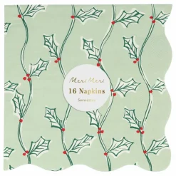 Enfant Meri Meri Décoration De Fête*Grandes serviettes Noël motifs Block Print - set de 16