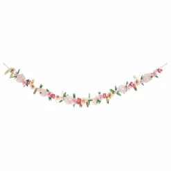 Hot Guirlande d'anniversaire Rose Blossom Enfant Décoration De Fête