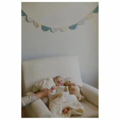 New Soft Spot Guirlande en coton bio | Bleu ciel