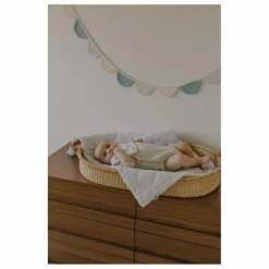 New Soft Spot Guirlande en coton bio | Bleu ciel