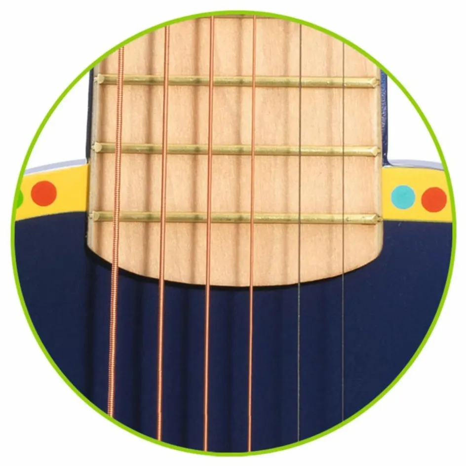 Online Djeco Guitare 6 cordes métalliques Multicolore