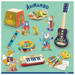 Online Djeco Guitare 6 cordes métalliques Multicolore