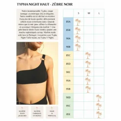 Fresh & Salt Haut de Maillot Asymétrique Typha Zébré ||Femme Maillots De Bain