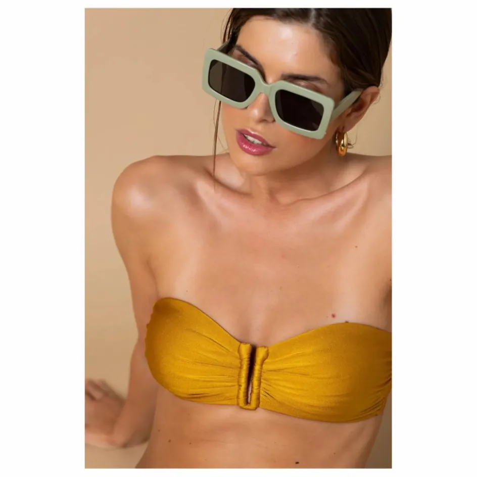 Clearance Alma Deia Haut de Maillot Bandeau Blake | Doré