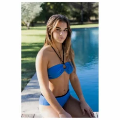 Sale Miska Paris Haut de Maillot de Bain Bandeau Bicolore | Bleu roi