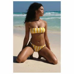 Hot Fresh & Salt Haut de Maillot Positano Fibres Recyclées | Jaune