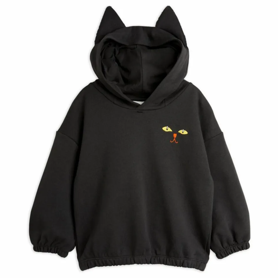 Best Mini Rodini Hoodie Chat Coton Bio | Noir