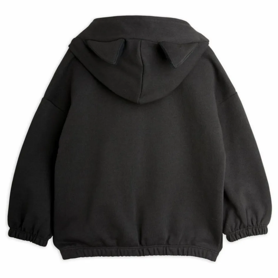 Best Mini Rodini Hoodie Chat Coton Bio | Noir