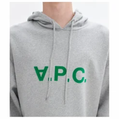 Hot A.P.C. Hoodie Milo Coton Bio | Gris chiné