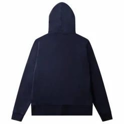 Edmmond Studios Hoodie Zippé Duck Patch Coton Bio | Bleu marine
