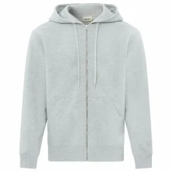 SMALLABLE BASICS Hoodie Zippé Homme Coton Bio | Gris chiné