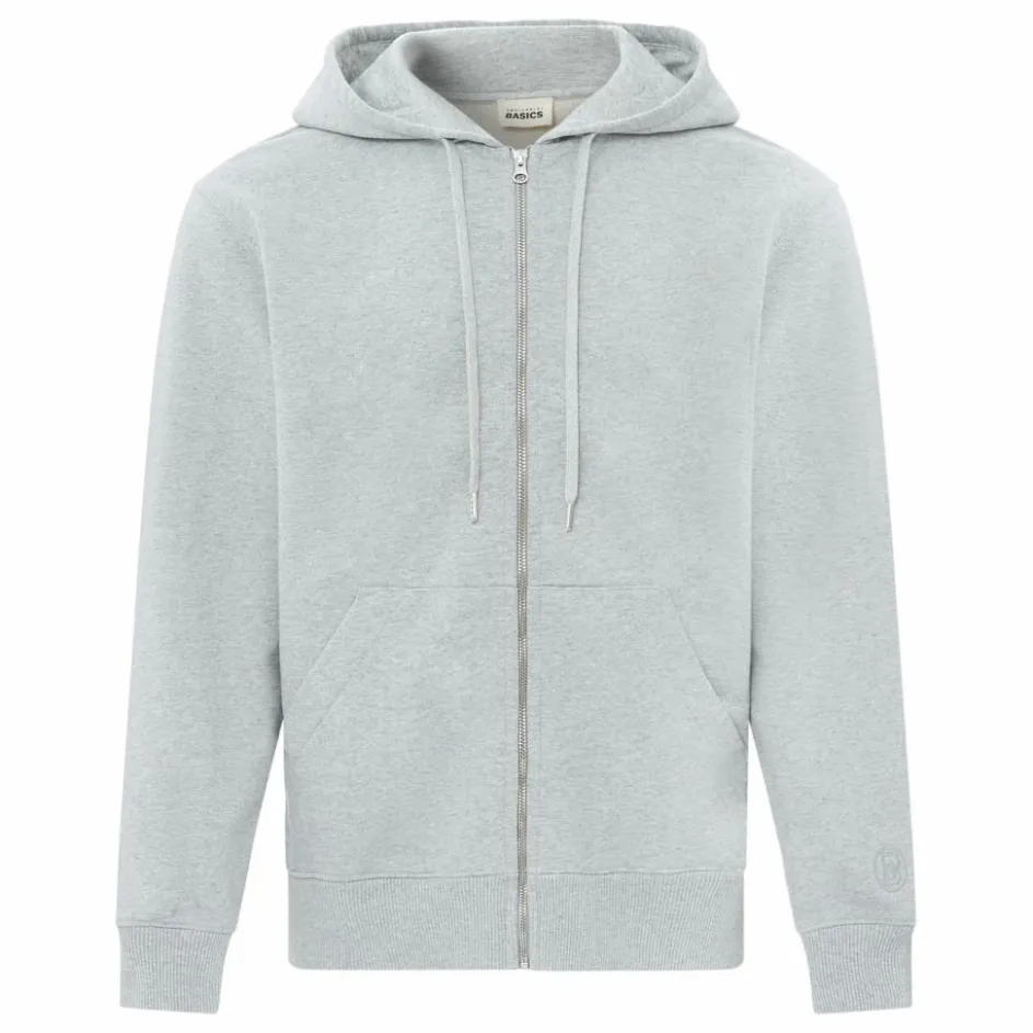 SMALLABLE BASICS Hoodie Zippé Homme Coton Bio | Gris chiné