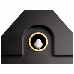 Outlet Present Time Horloge à pendule Modern Cuckoo | Noir