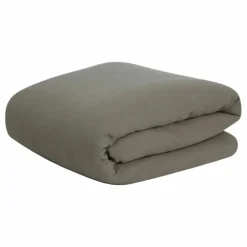 Best garbo&friends Housse de couette Géranium en mousseline de coton | Vert kaki