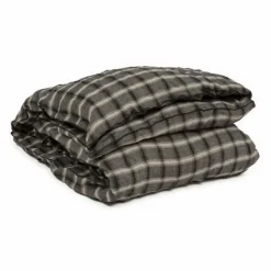 Outlet Le Monde Sauvage Housse de couette Highlands en lin lavé | Gris foncé