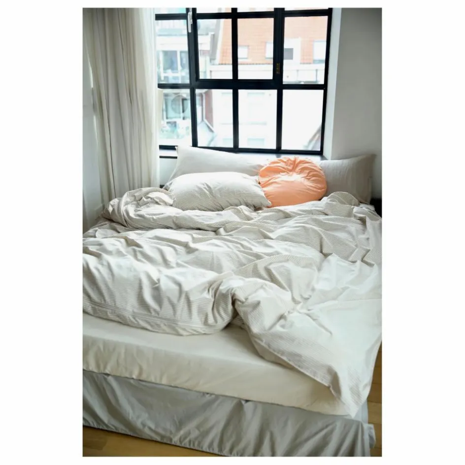 Enfant Suite 702 Linge De Lit Enfant|Linge De Lit*Housse de couette Striped en percale organique - -Ecru |