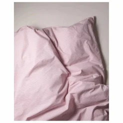 New Suite 702 Housse de couette Striped en Coton Bio | Rose