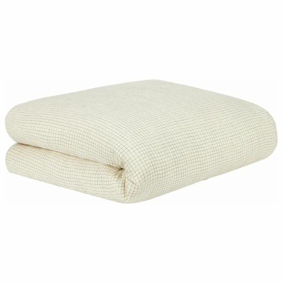 Discount Housse de couette Wabi-Sabi Blue Grid | Enfant Linge De Lit Enfant