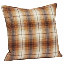Housse de coussin à carreaux en coton | Coussins