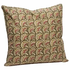 New Madam Stoltz Housse de coussin en coton | Olive