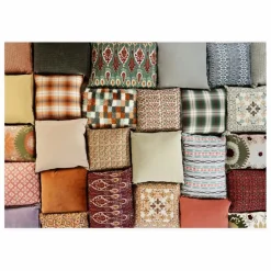 New Madam Stoltz Housse de coussin en coton | Olive