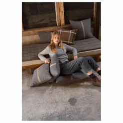 Clearance Libeco Housse de coussin en lin Jasper | Charbon