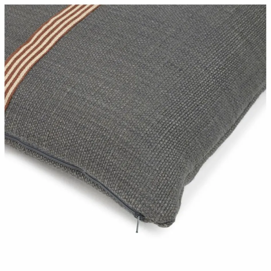 Clearance Libeco Housse de coussin en lin Jasper | Charbon