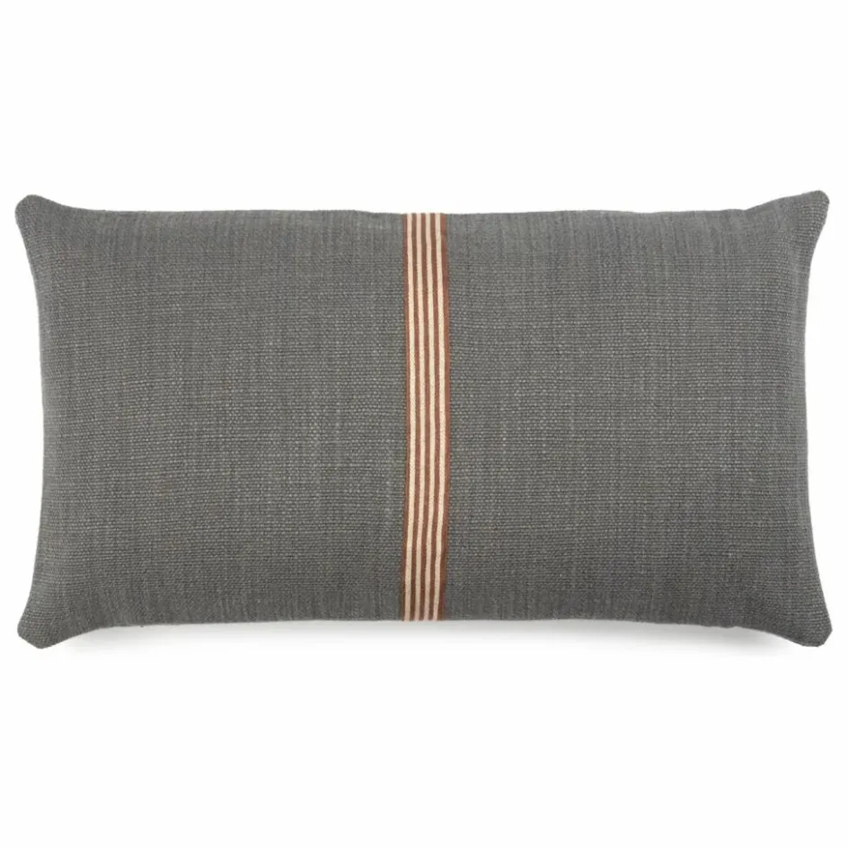 Clearance Libeco Housse de coussin en lin Jasper | Charbon