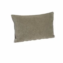 Madam Stoltz Housse de coussin matelassée en velours | Vert